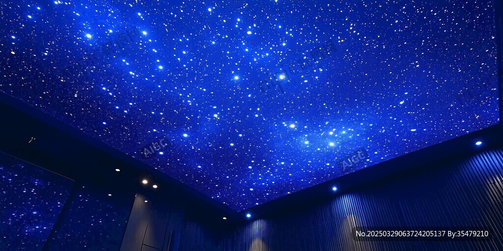 夢幻星空吊頂營造浪漫氛圍