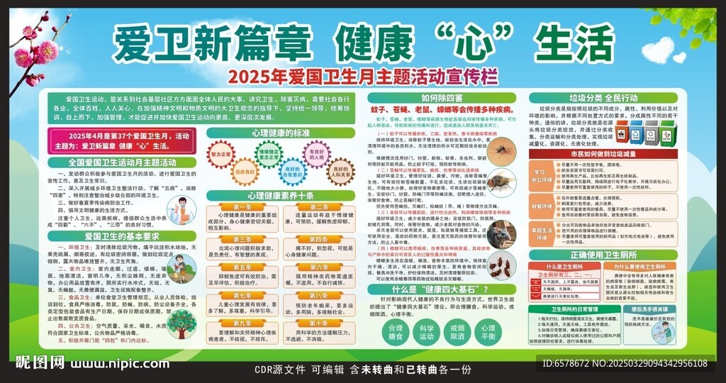 2025愛(ài)國(guó)衛(wèi)生月宣傳欄