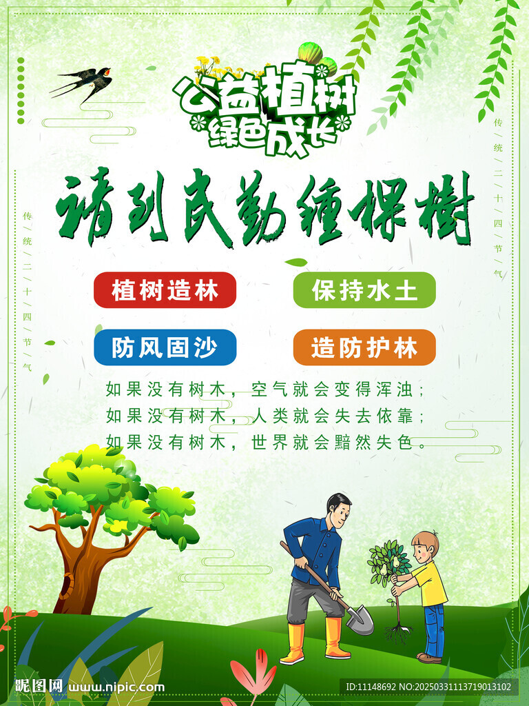 請到民勤種棵樹