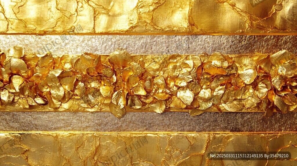 奢華金色碎金紋理背景圖