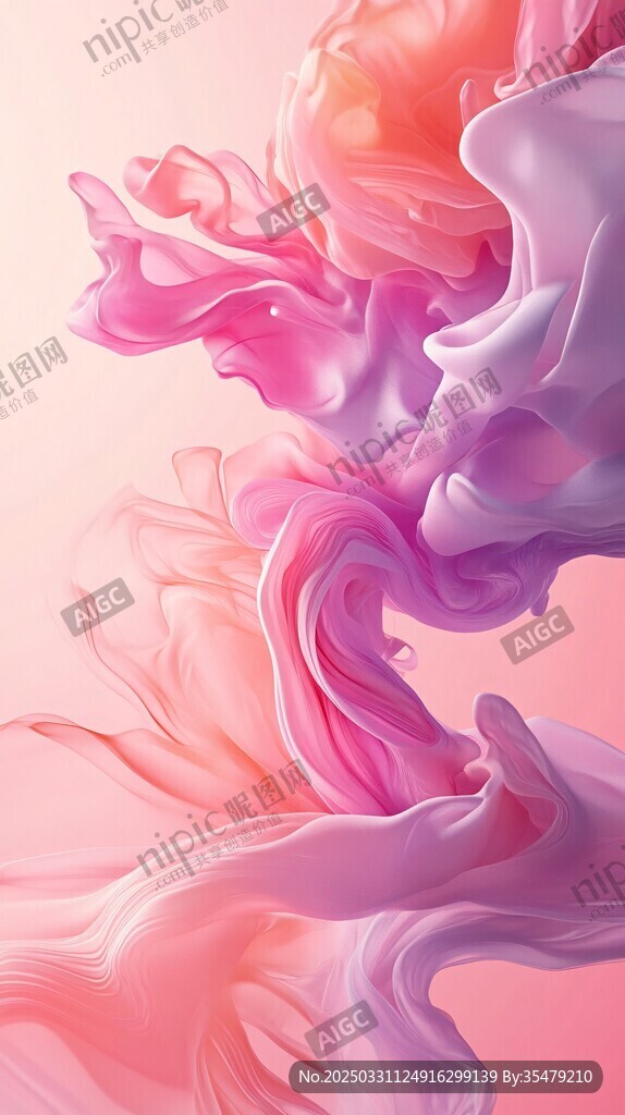 夢幻色彩流體藝術畫面