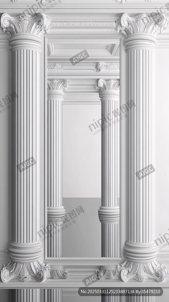 古典羅馬柱裝飾建筑空間