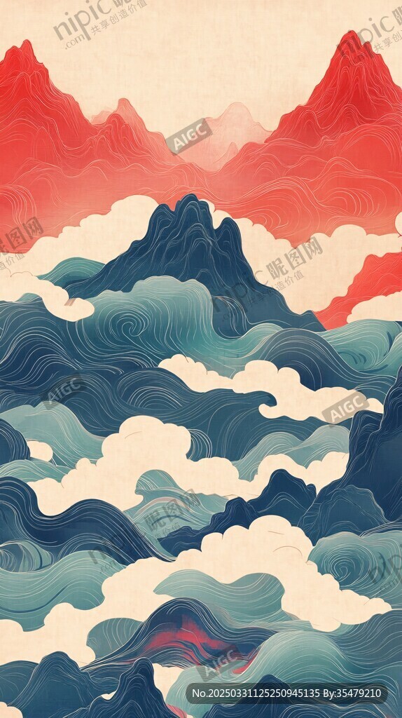 山海云涌圖