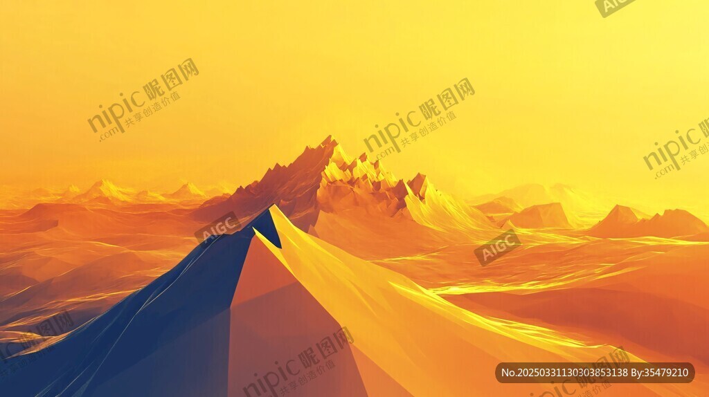 夢幻沙漠夕陽壯麗景觀