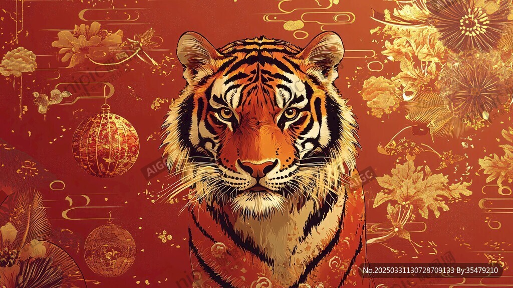 虎年祥瑞虎圖賀新春