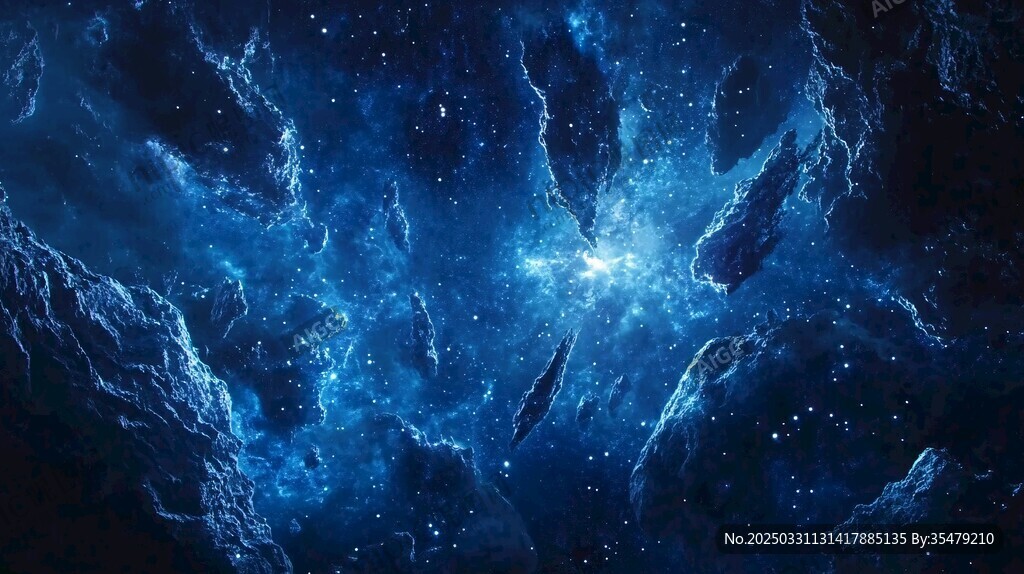 夢幻深邃的宇宙星云景觀
