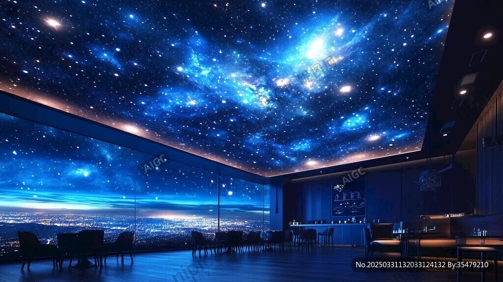 夢幻星空主題室內空間