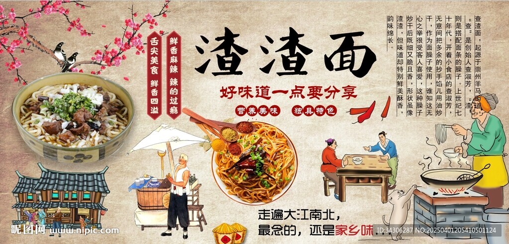 渣渣面背景墻