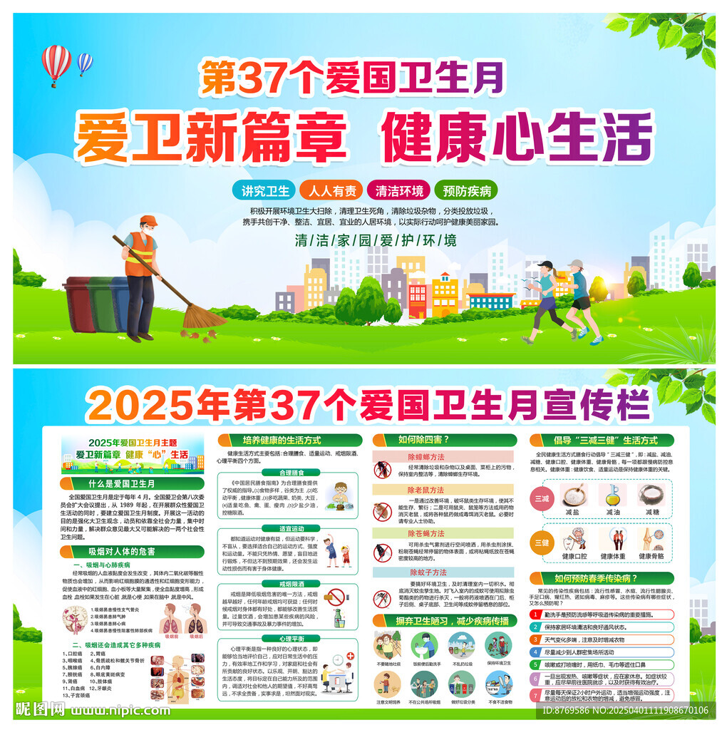 2025年愛國衛生月展板