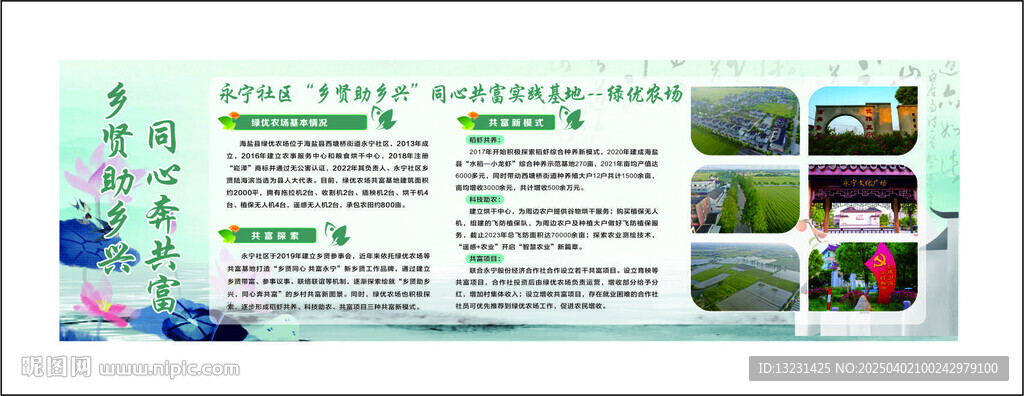 鄉賢助鄉興 基地介紹噴繪