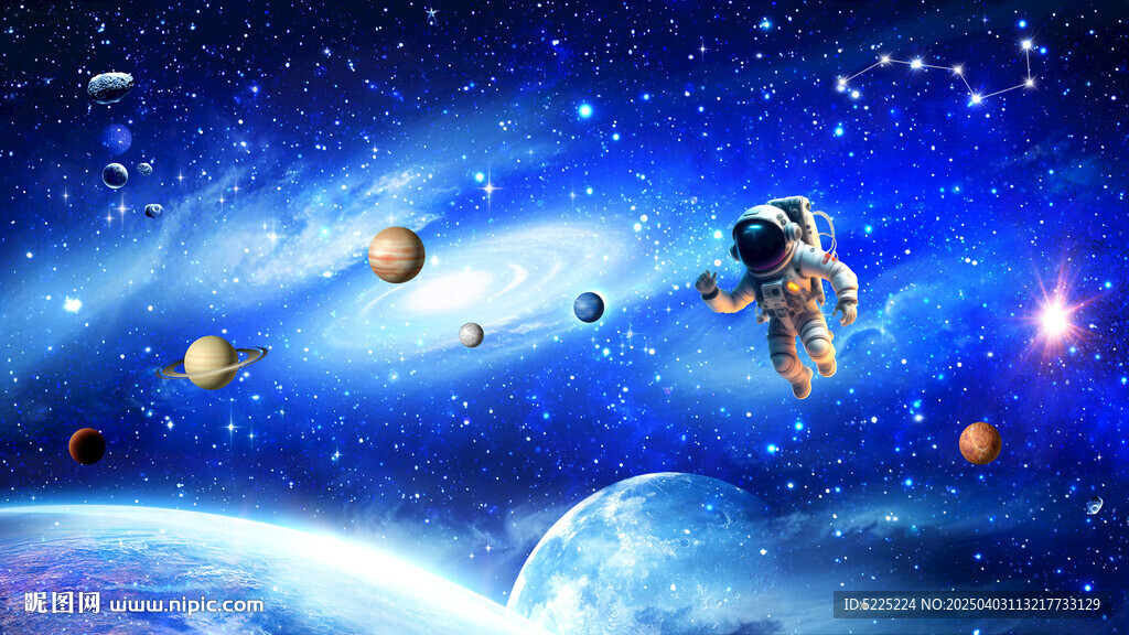 星空科幻太空宇航員