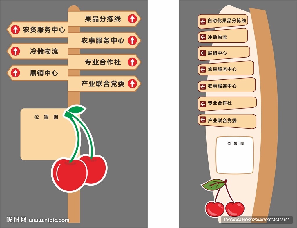 櫻桃 指引牌