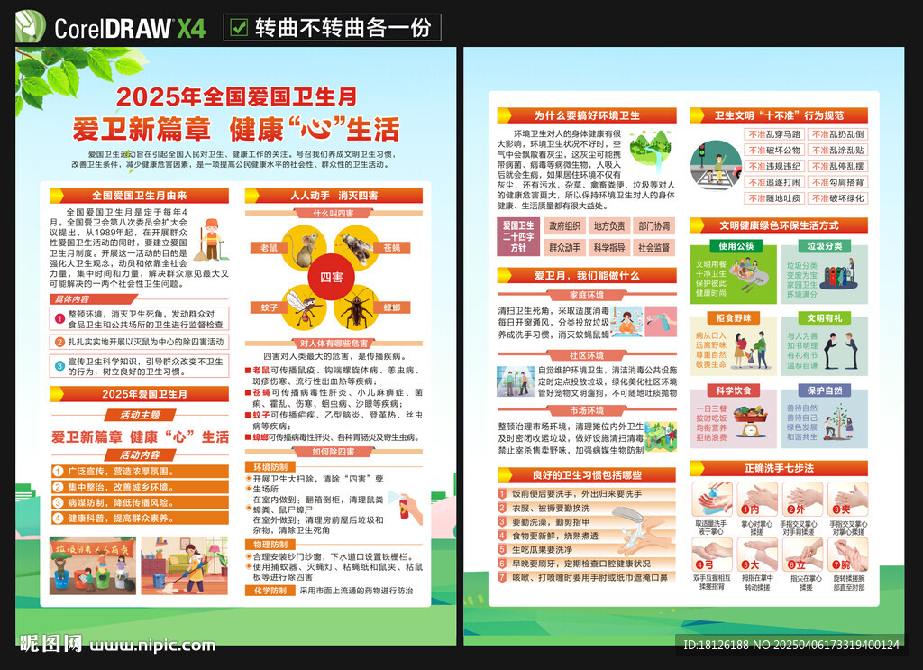 2025愛國衛(wèi)生月宣傳單