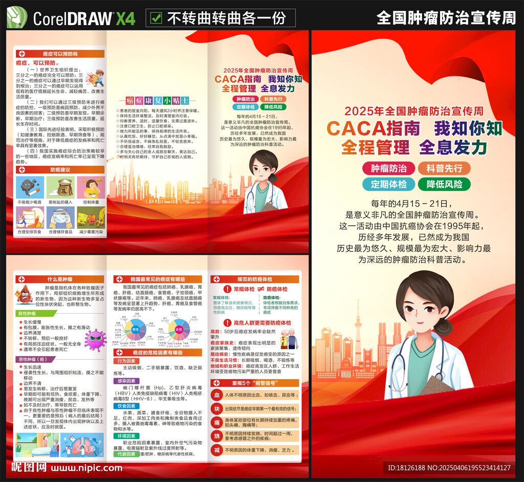 2025腫瘤防治宣傳周三折頁