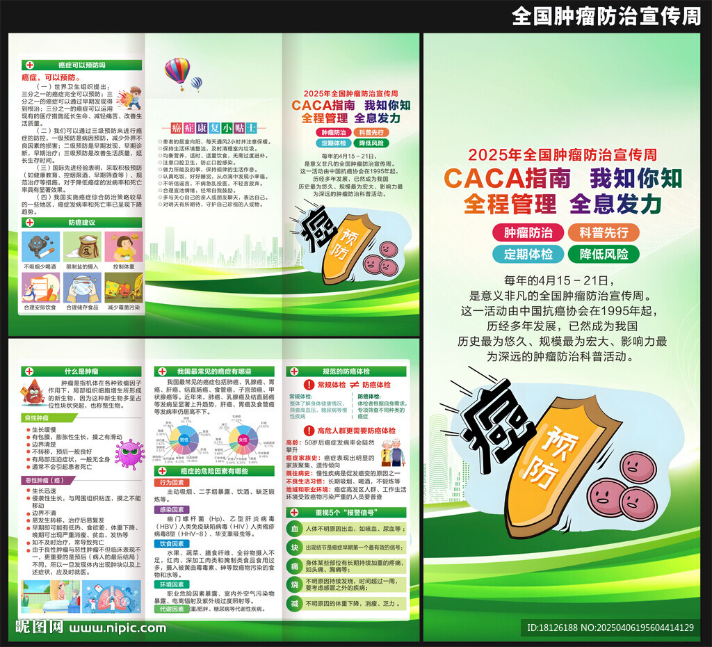 2025腫瘤防治宣傳周三折頁