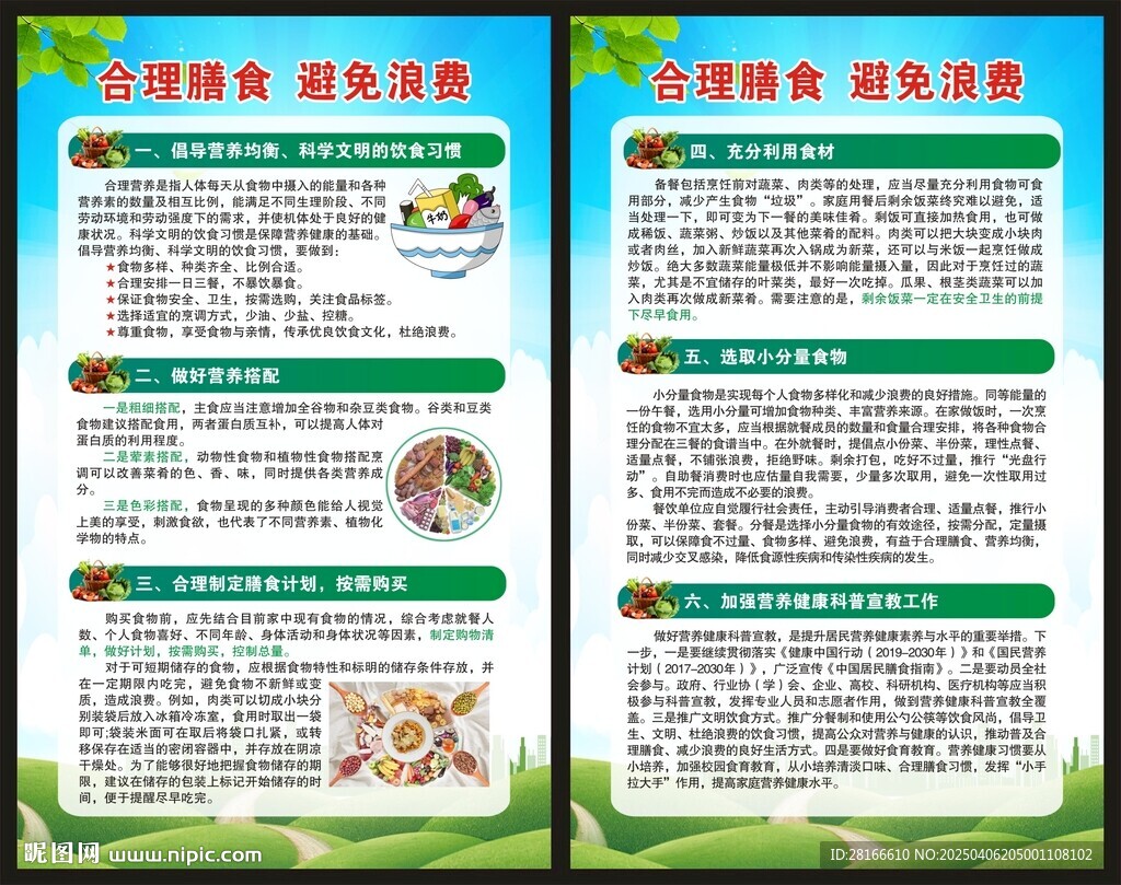 合理飲食海報
