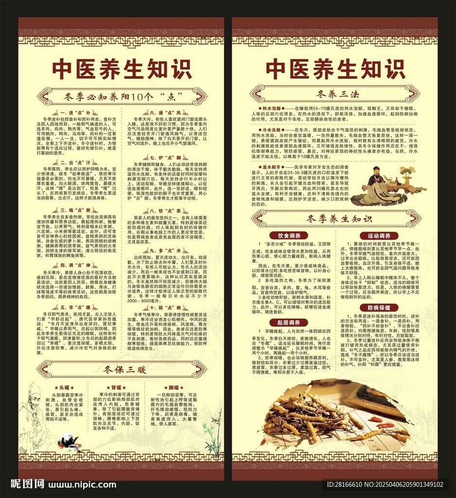 中醫健康教育知識展架