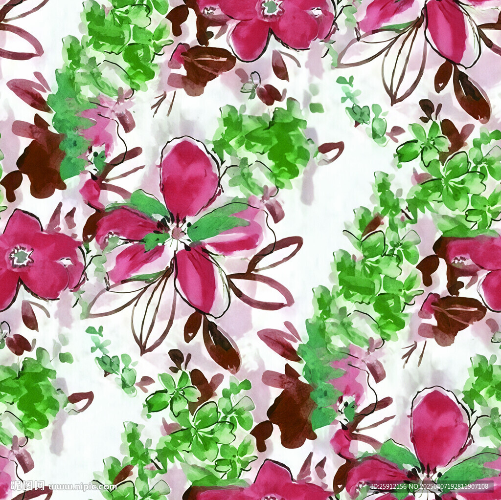 扎染花