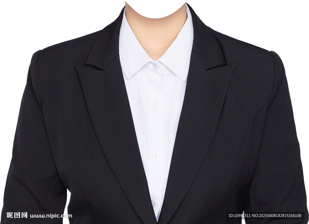 女正裝西服西裝證件照衣服素材