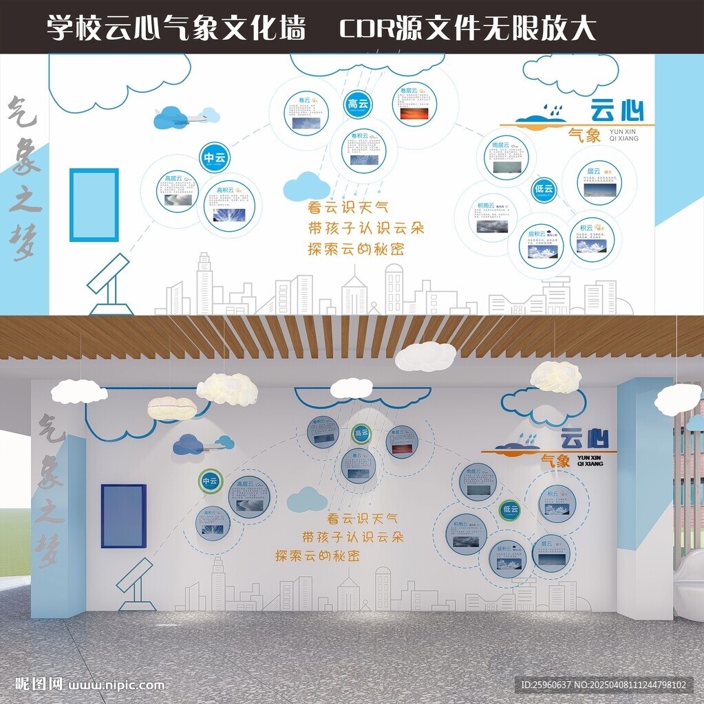 學校氣象文化墻