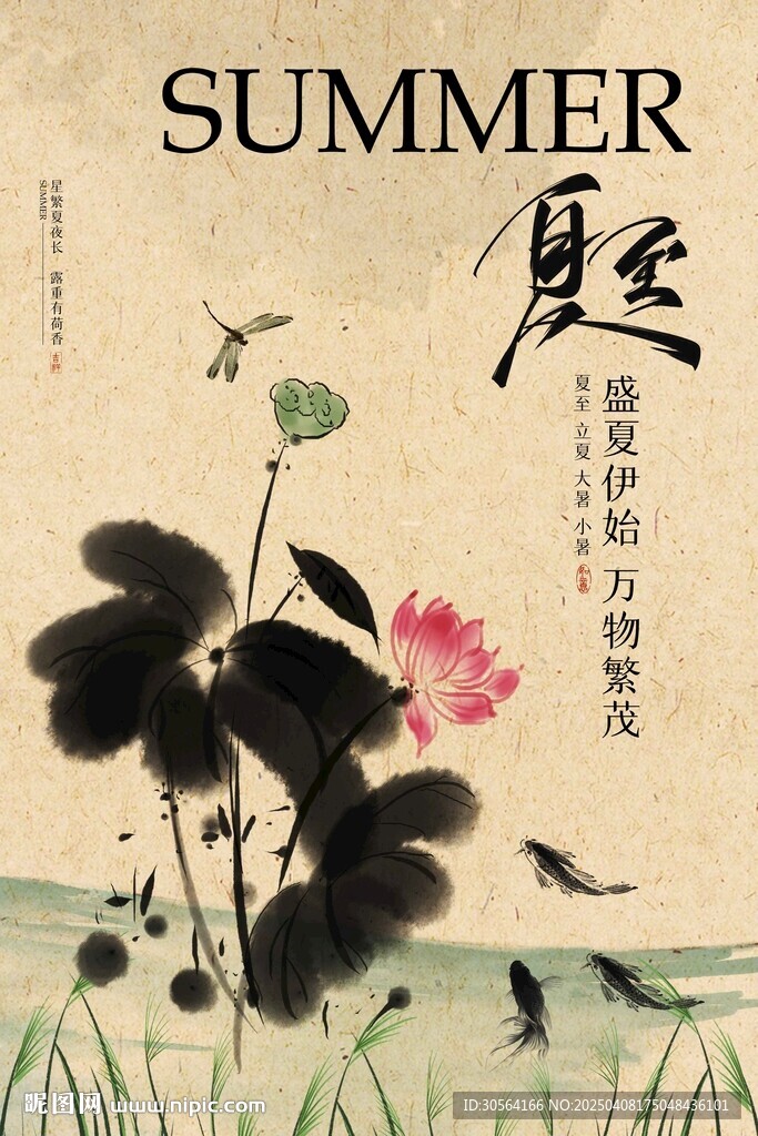 夏至節(jié)氣傳統(tǒng)活動(dòng)宣傳海報(bào)