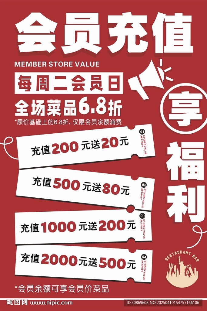 會(huì)員充值海報(bào)
