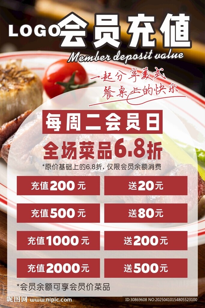 會(huì)員充值海報(bào)