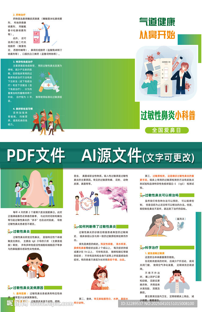 過敏性鼻炎小科普三折頁