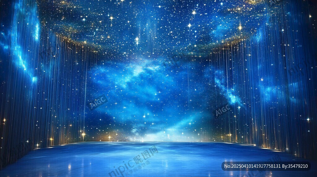 夢幻星空主題室內場景