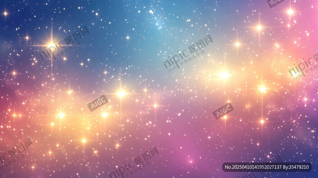 夢(mèng)幻星空背景圖