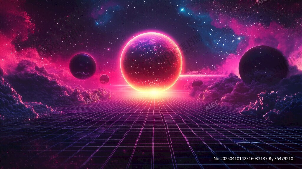 夢幻宇宙空間奇幻場景