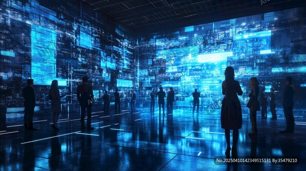 科技展廳中的未來交互場景