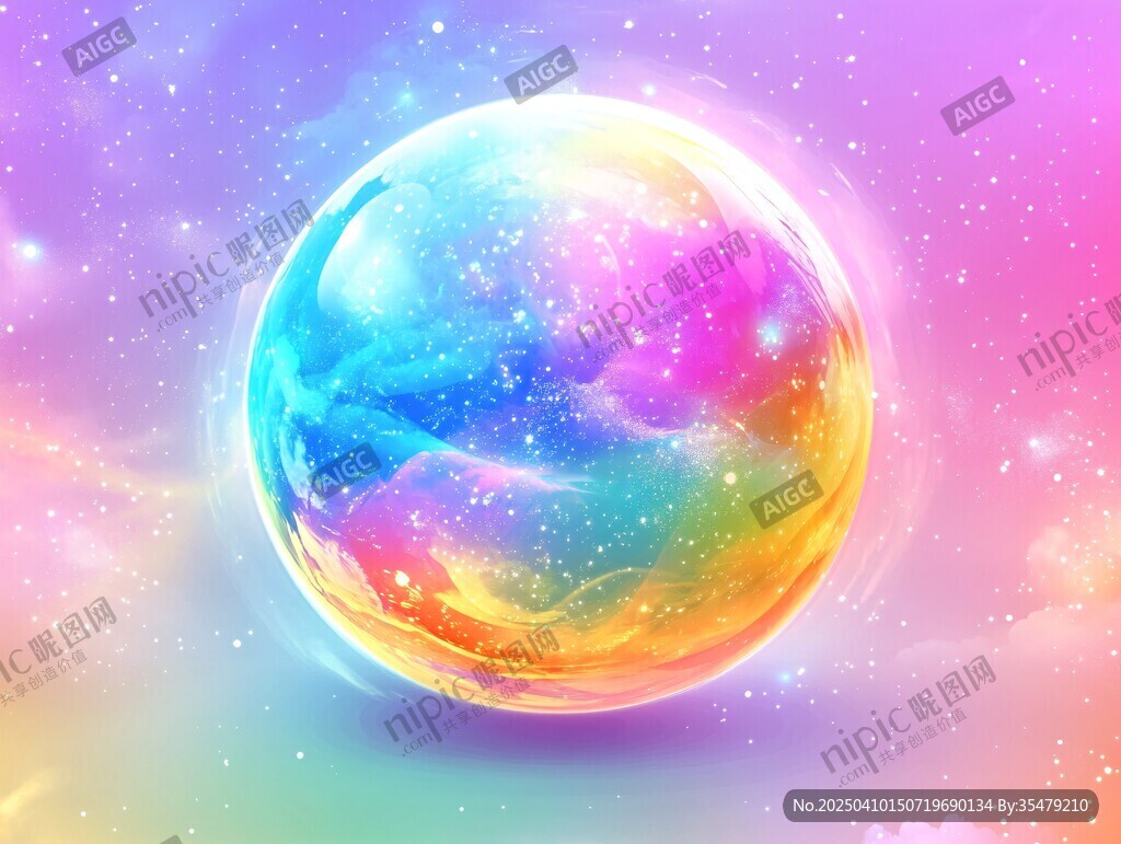 夢幻彩色星球 絢爛宇宙景象