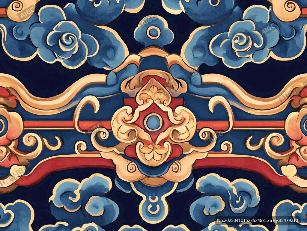 中式傳統(tǒng)云紋圖案設(shè)計