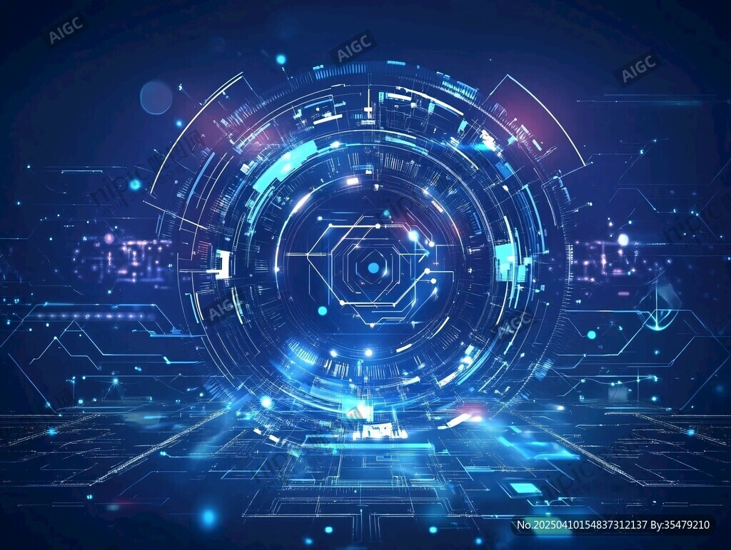 未來(lái)科技感的虛擬數(shù)字界面