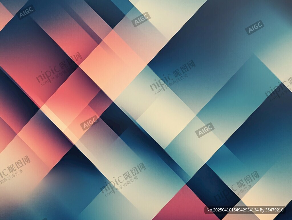 多彩幾何拼接抽象背景圖
