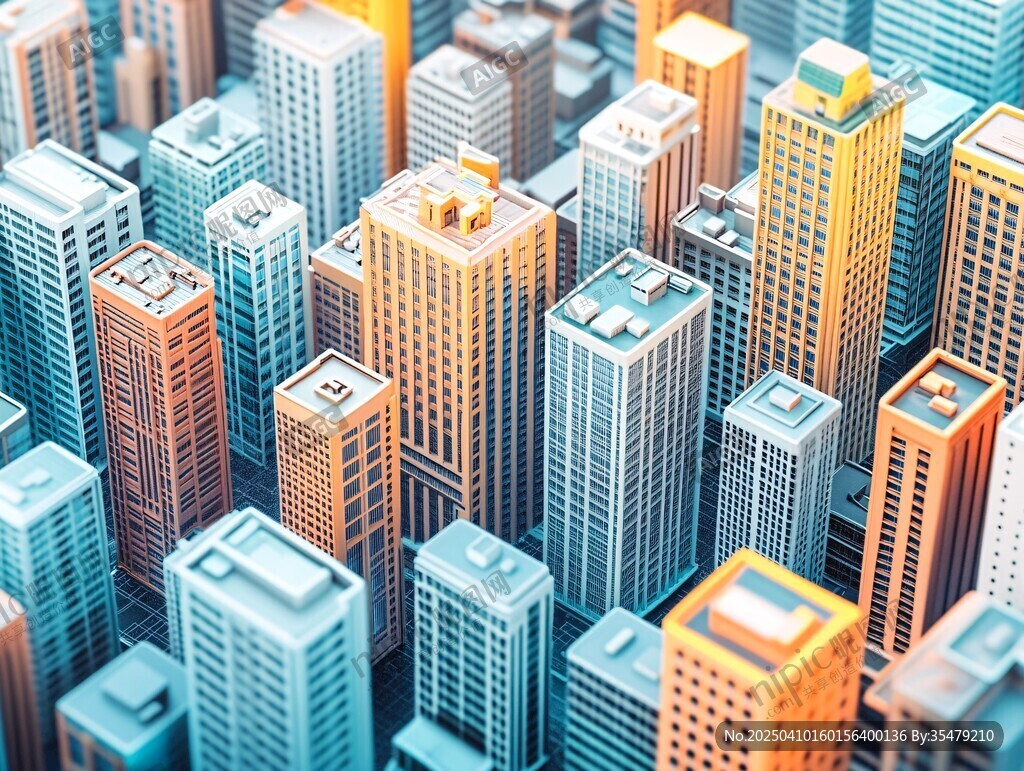 未來都市建筑群