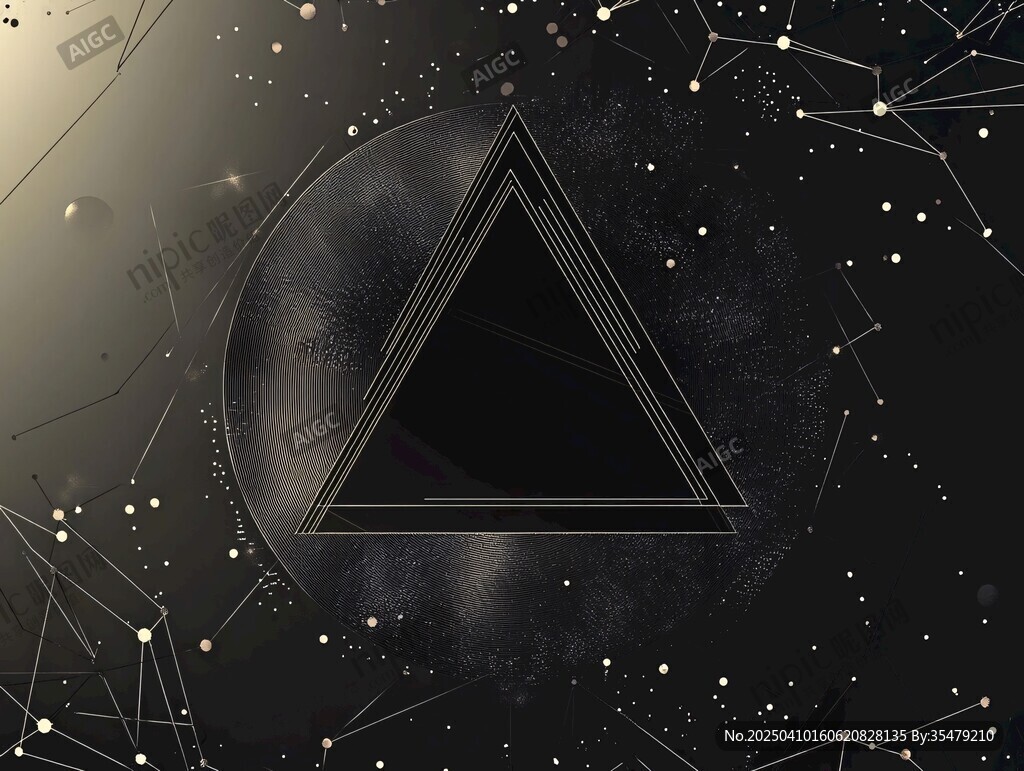 神秘宇宙中的三角圖形
