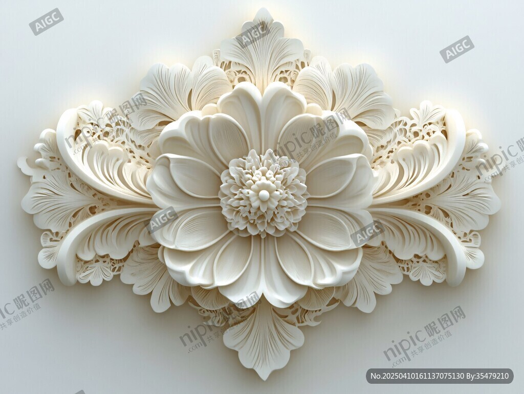 立體雕花裝飾藝術(shù)作品