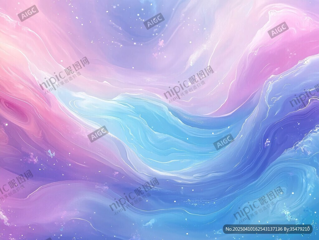 夢幻漸變流體星空背景圖