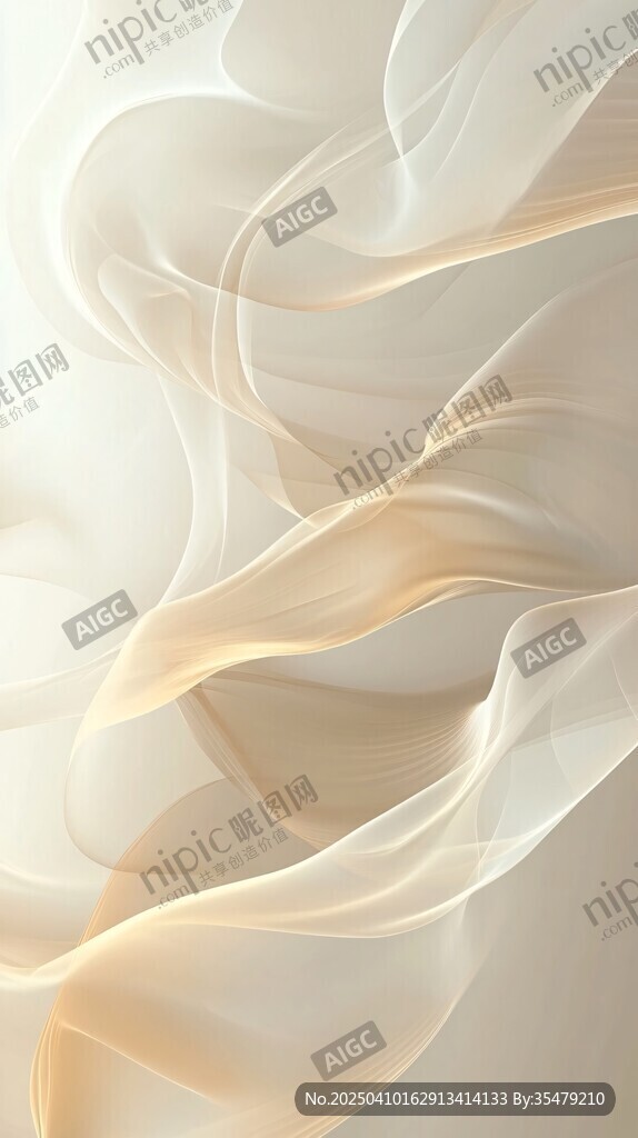 飄逸米色煙霧紋理背景圖