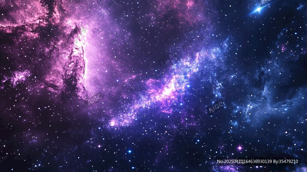 夢(mèng)幻絢麗的浩瀚星空景象