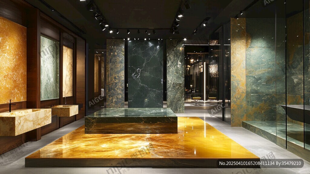 奢華大理石展廳展示空間