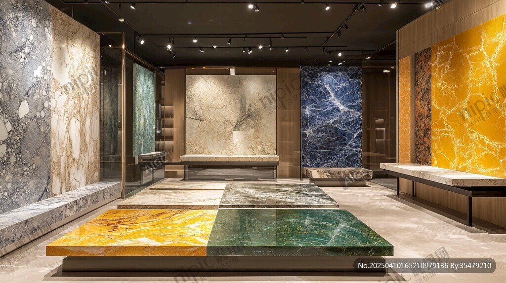 奢華大理石展廳展示空間