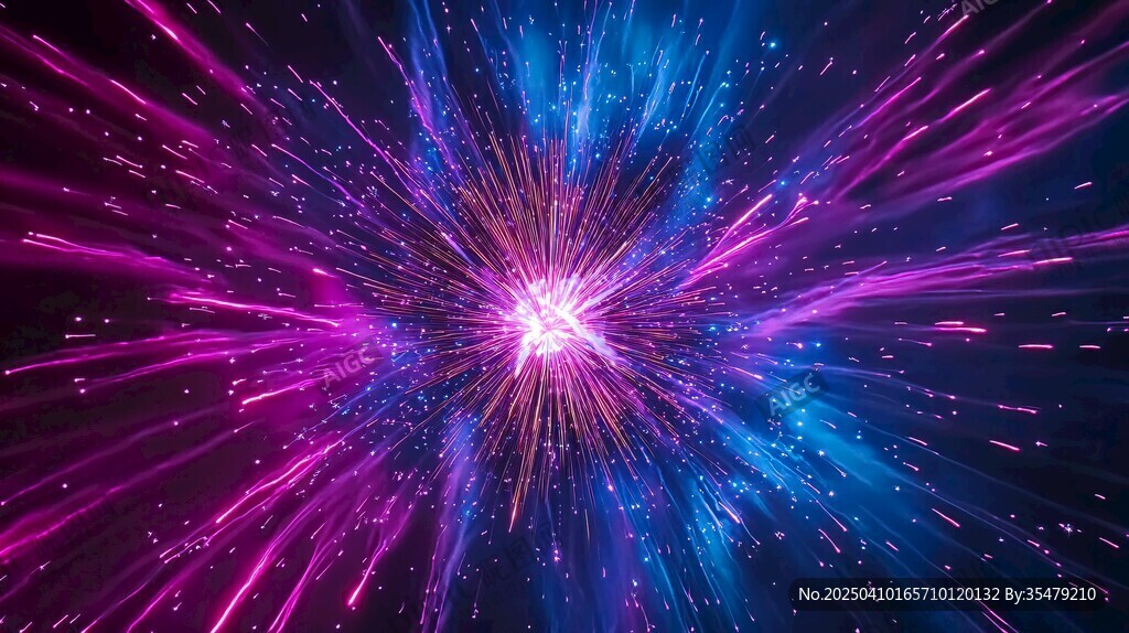 絢麗夢幻的宇宙能量爆發(fā)