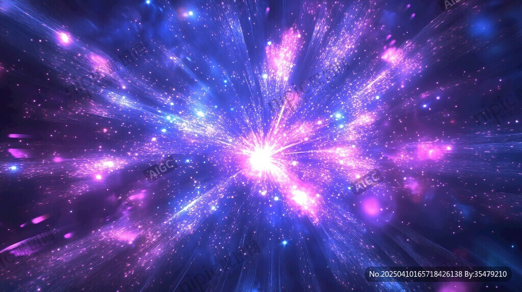 夢幻炫彩宇宙星云綻放