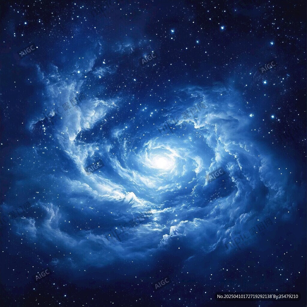 夢幻璀璨的宇宙漩渦景象