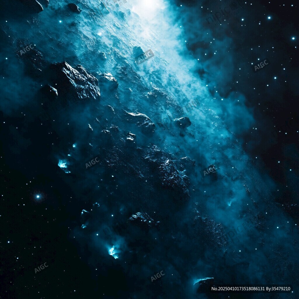 夢(mèng)幻星際隕石宇宙景象