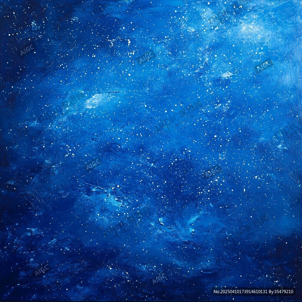 夢幻藍色星空背景圖
