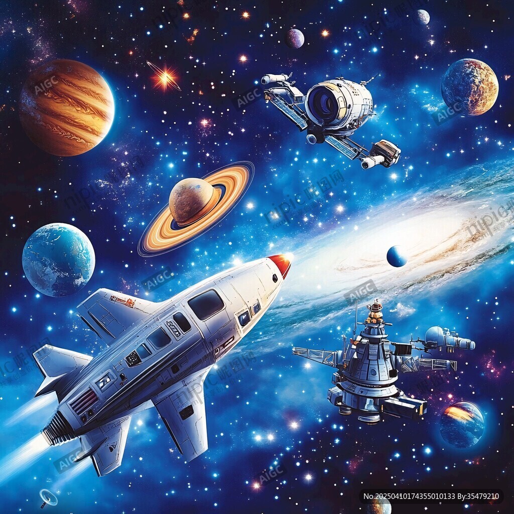 夢幻星際 宇宙飛船與星球